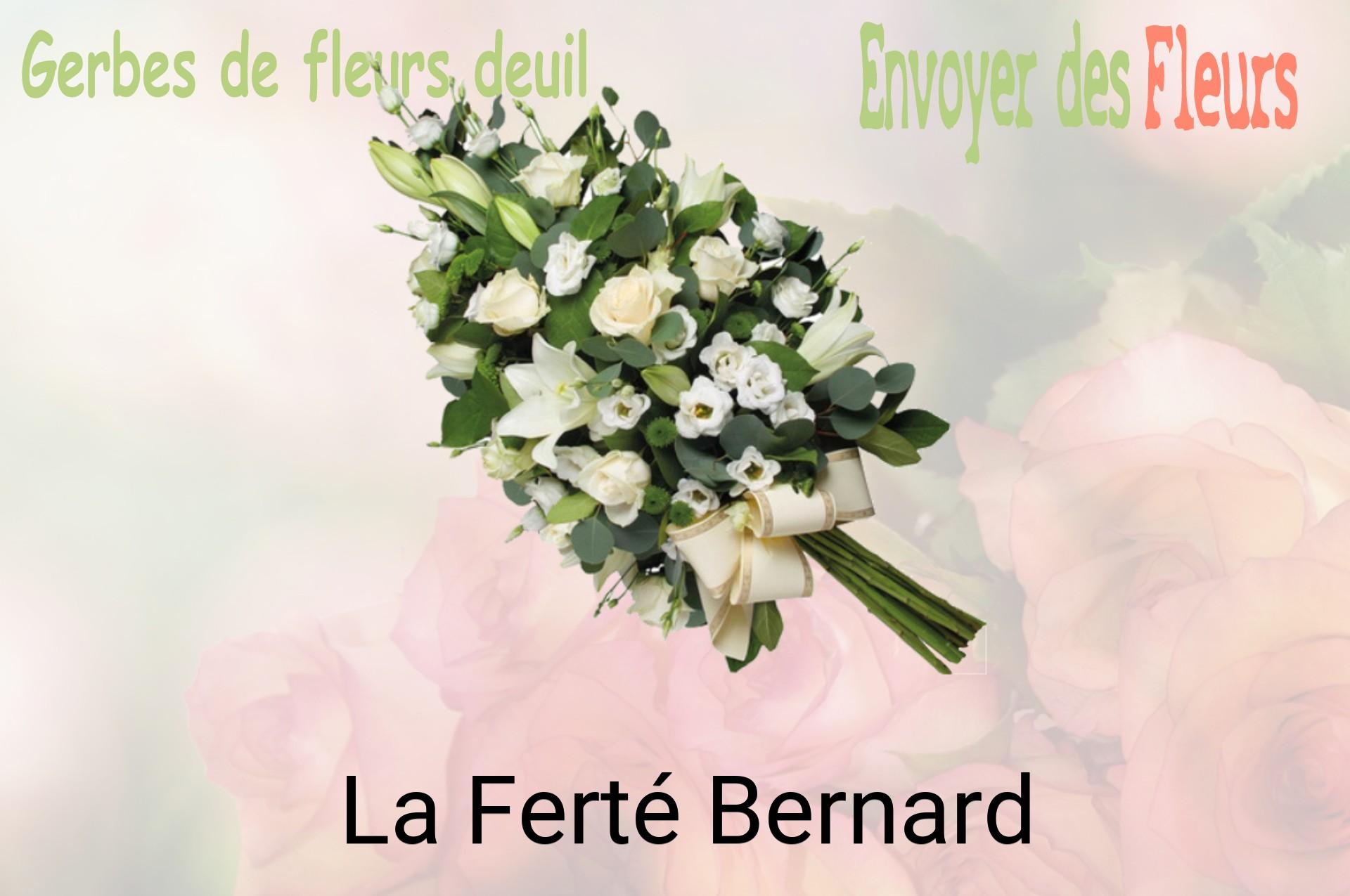 Gerbe de fleurs de deuil livrée à La Ferté-Bernard